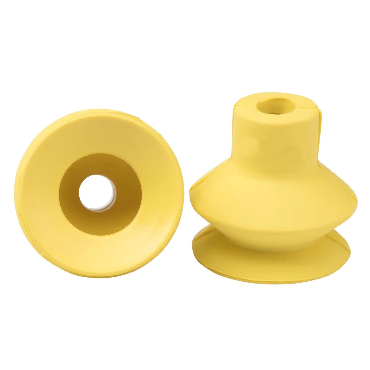23.008.166.14 Bellows vacuum cup diam. 9 mm (1.5 bellows) HNBR yellow