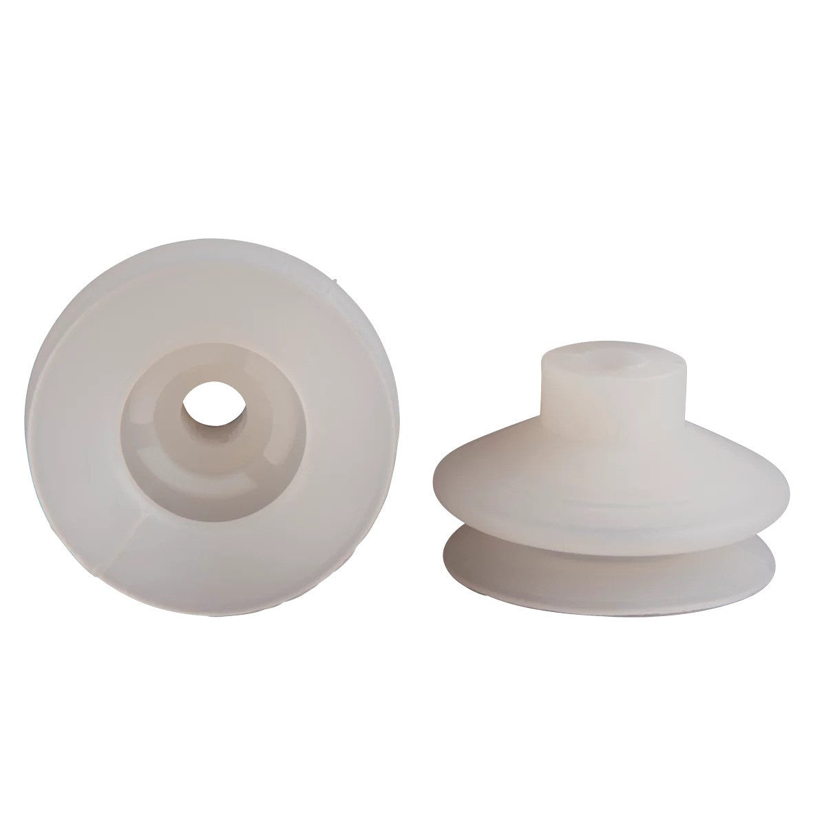 23.053.033.2 Bellows suction cup diam. 53 mm (1.5 bellows) silicone transparent