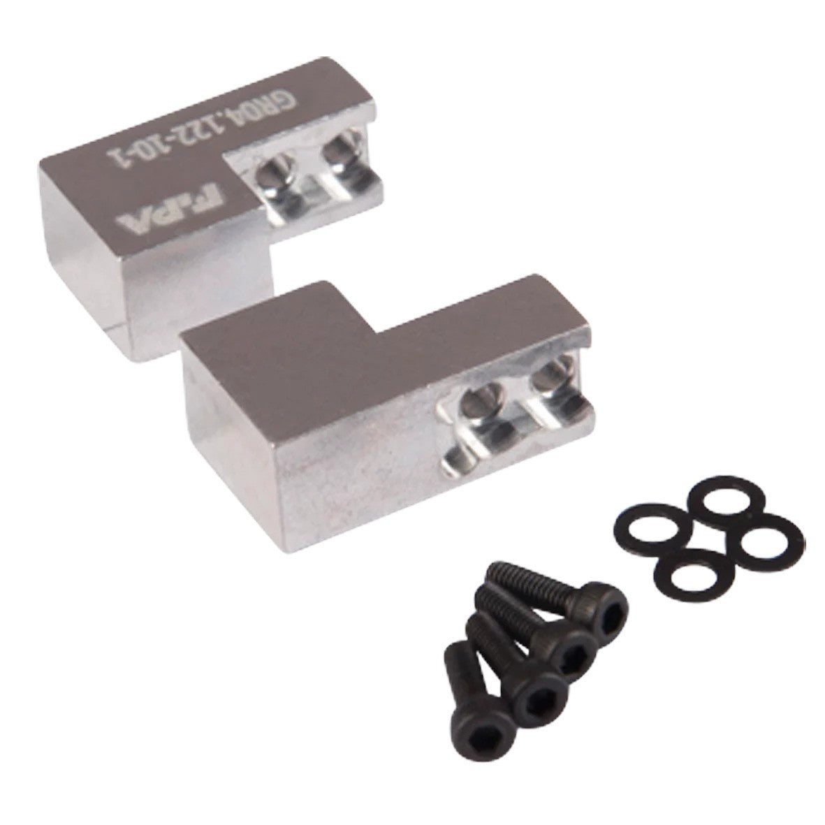 GR04.122-10-1 Gripper jaws for 2 finger parallel gripper aluminum, length 25 mm