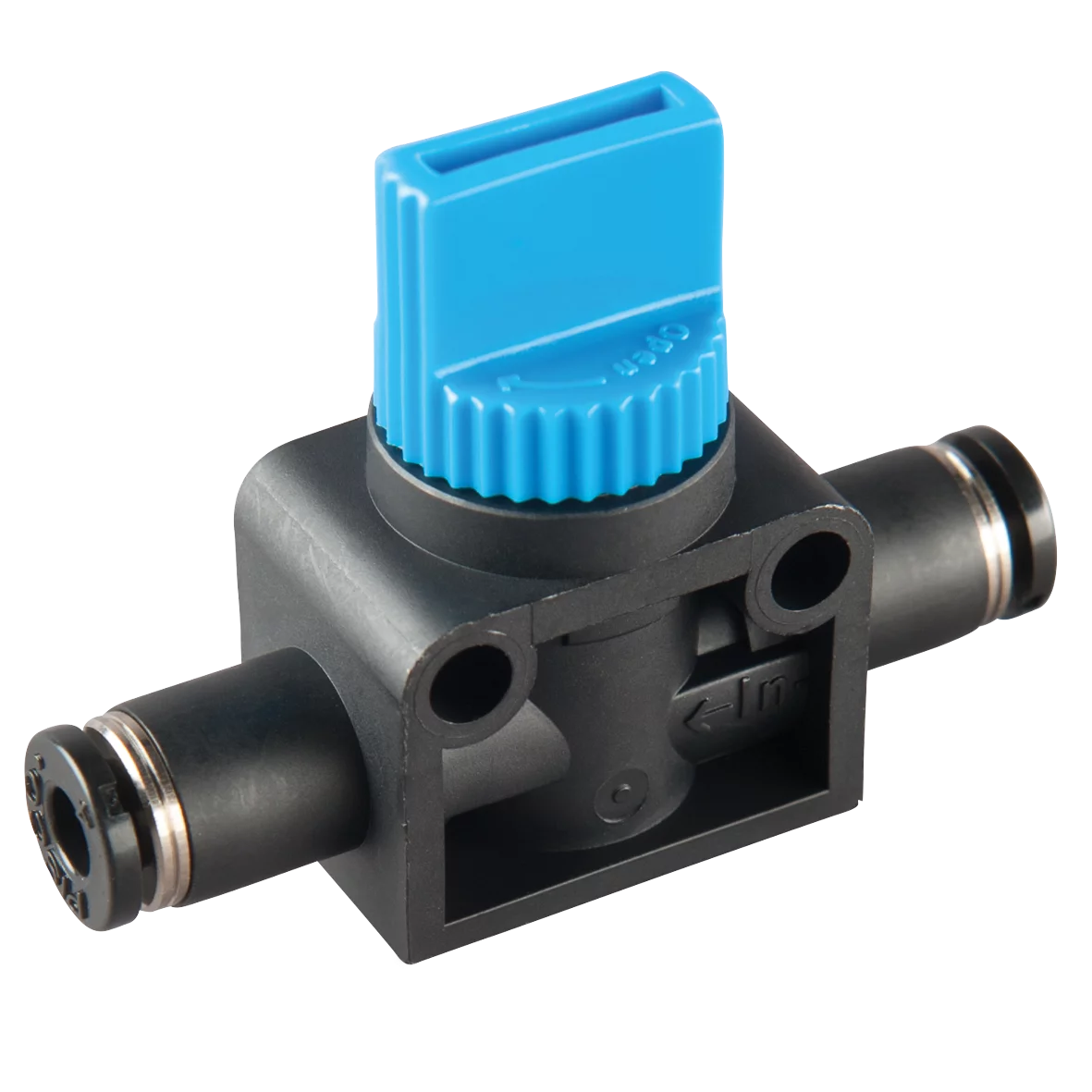 33.001 3/2-way manual shut-off valve Da: 6 mm (2x)