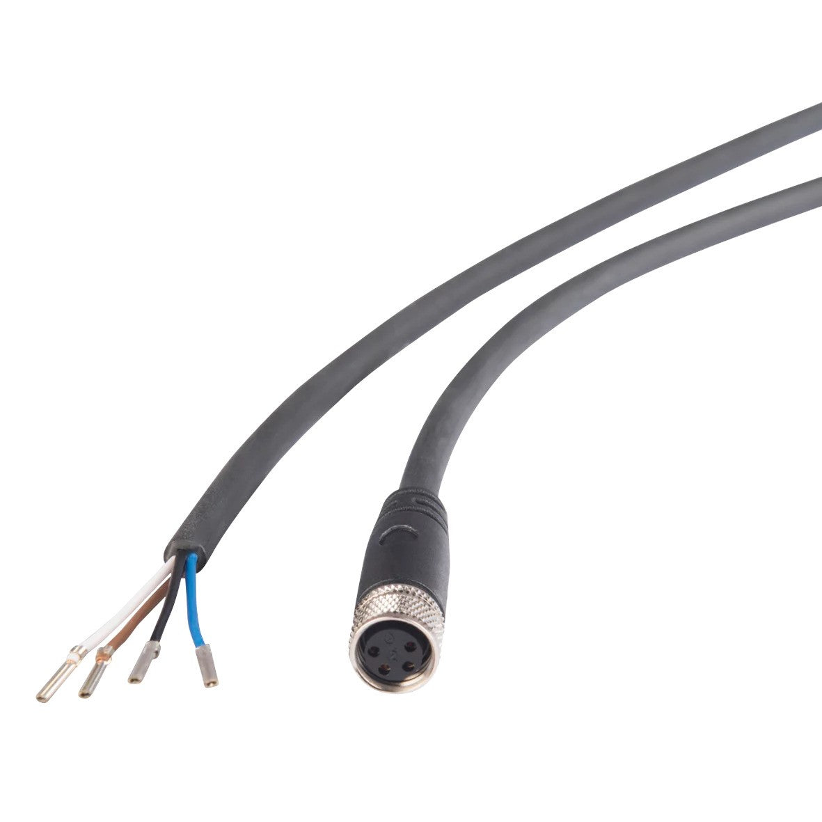 20.501 Connecting cable 5 m, 4-pin M8-socket straight, open wire, PUR