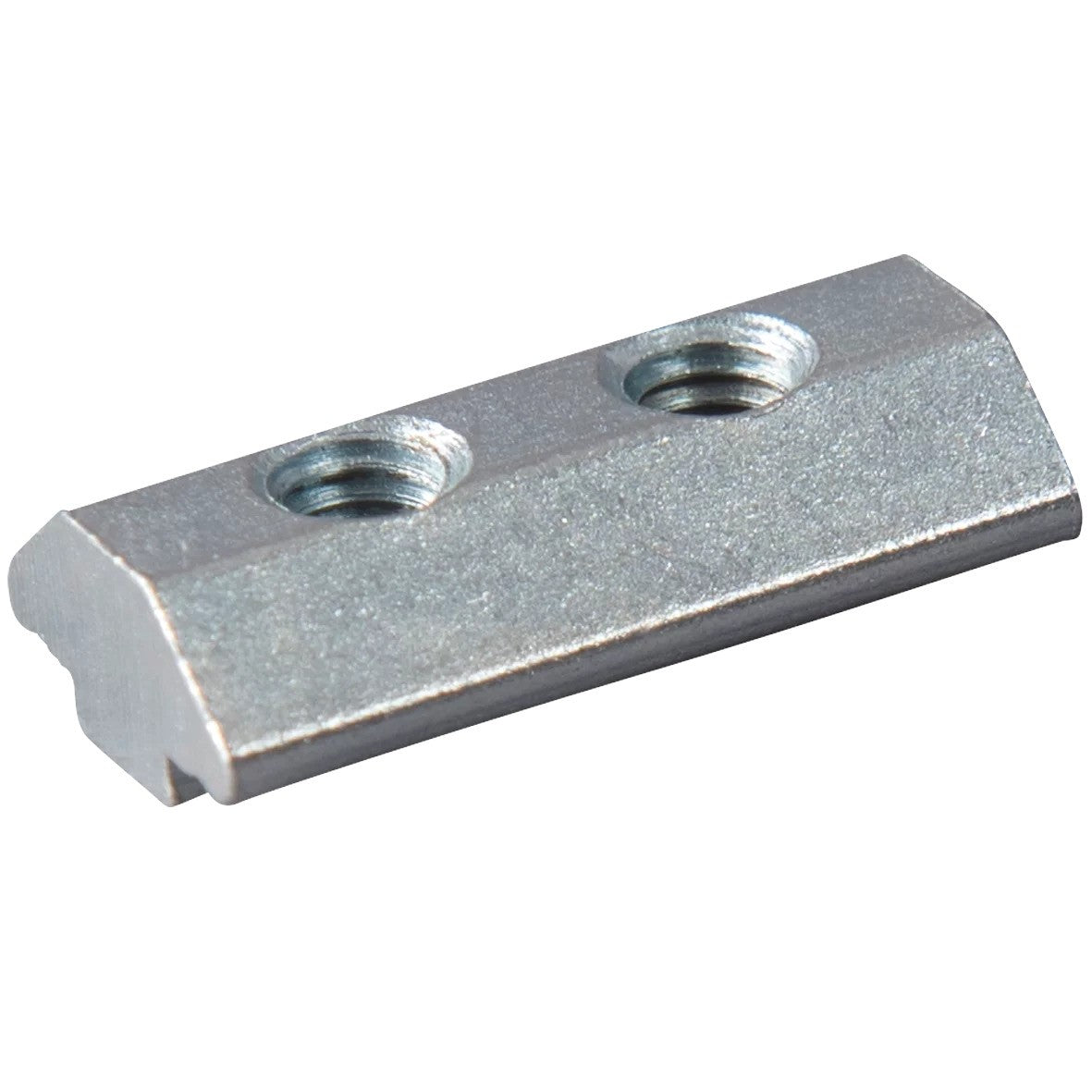 GR01.101A S/MLine channel nut with ball, push-fit thread 2xM5, 45x10.5, steel Hole separatation 35mm