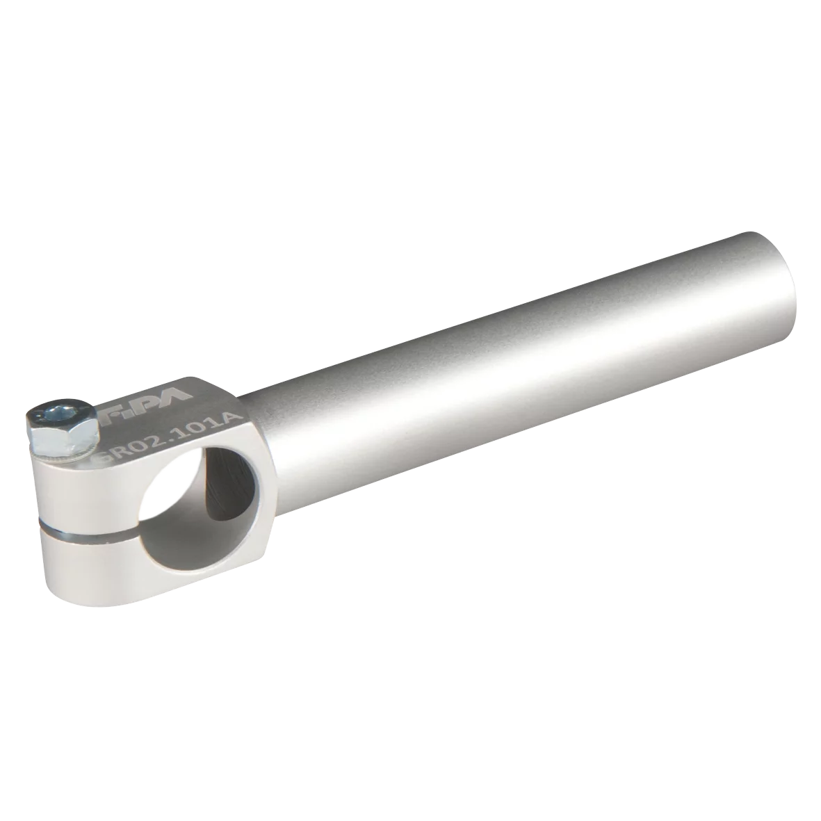 GR02.101A Elbow arm, rigid clamp diam. 20 mm, shaft length 100 mm