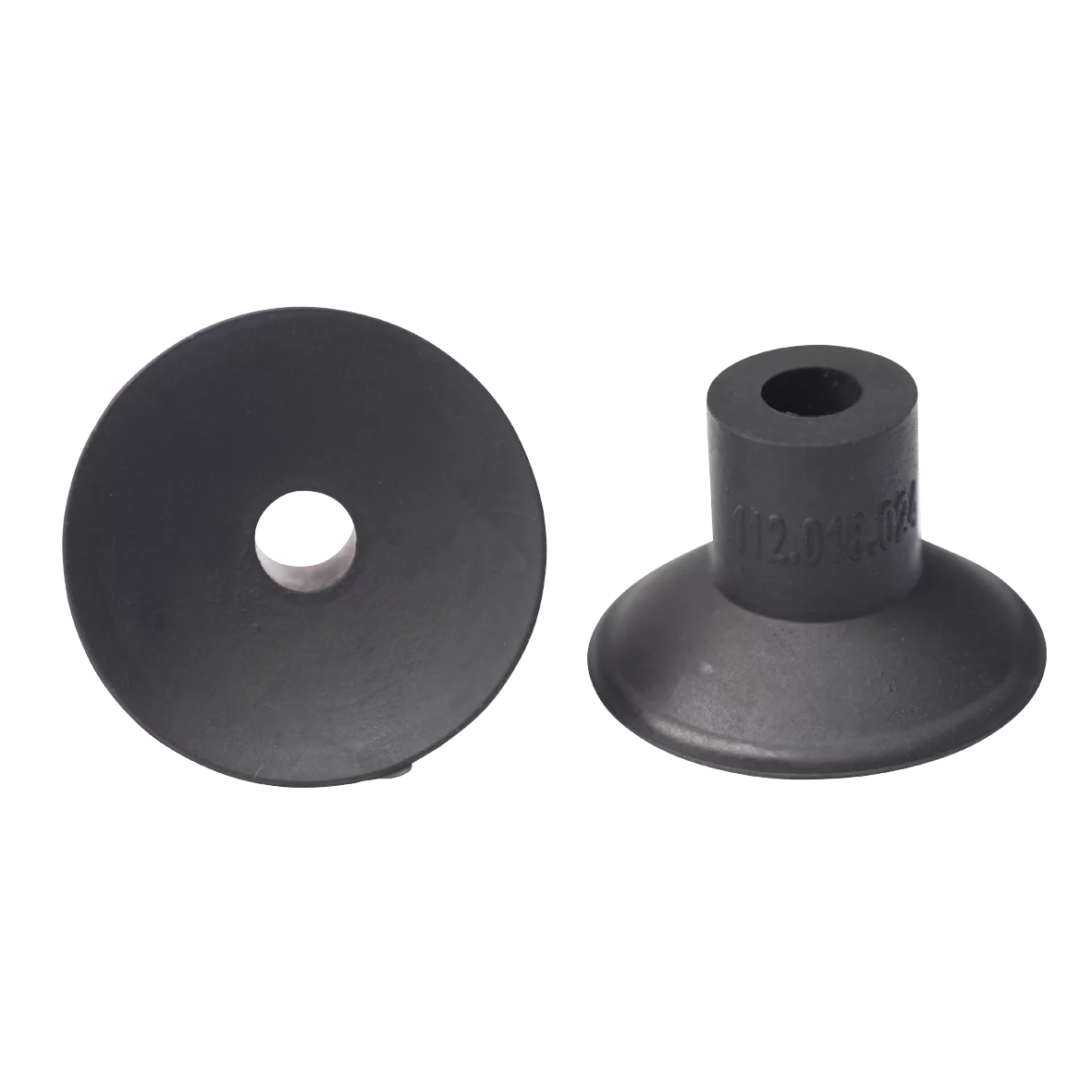 112.020.031.1 Flat vacuum cup diam. 20 mm NBR black