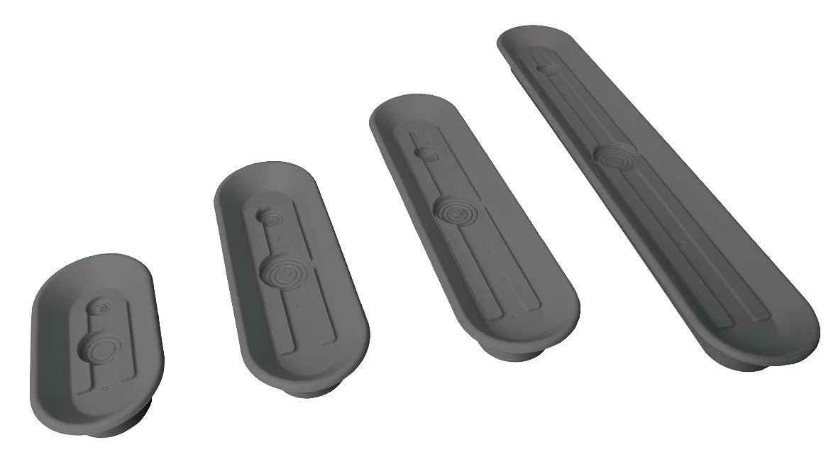 9.125x55.012.1 Oval vacuum cup 122x50 mm NBR grey