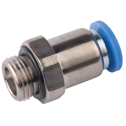 30.006-G Straight screw fitting Da: 6 mm, G1/8-male