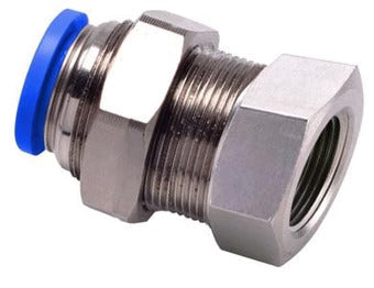 NBPMF1/4-1/4 Metal bulkhead female connector fitting